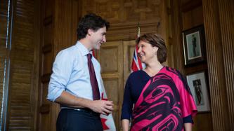 Photo number 1 from the photo gallery Prime Minister Justin Trudeau meets with the Premier of British Columbia, Christy Clark