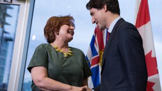 Photo number 3 from the photo gallery Prime Minister Justin Trudeau meets with Surrey Mayor Linda Hepner