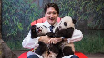 Photo number 6 from the photo gallery Prime Minister Justin Trudeau delivers remarks during the panda naming ceremony at the Toronto Zoo