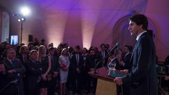 Photo number 3 from the photo gallery Prime Minister Justin Trudeau delivers remarks at the Canada 2020 reception in Washington