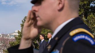 Photo number 4 from the photo gallery Prime Minister Justin Trudeau attends the Official Welcoming Ceremony at the White House