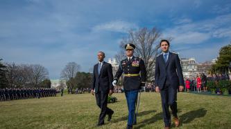 Photo number 8 from the photo gallery Prime Minister Justin Trudeau attends the Official Welcoming Ceremony at the White House