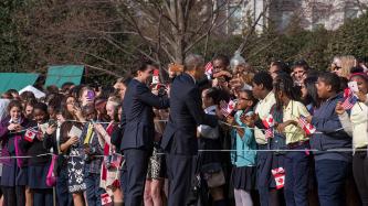 Photo number 11 from the photo gallery Prime Minister Justin Trudeau attends the Official Welcoming Ceremony at the White House