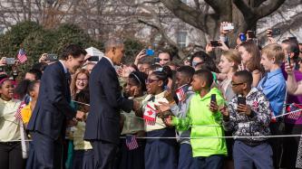 Photo number 12 from the photo gallery Prime Minister Justin Trudeau attends the Official Welcoming Ceremony at the White House