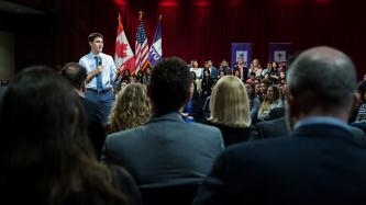 Photo number 7 from the photo gallery Prime Minister Justin Trudeau speaks with students at New York University