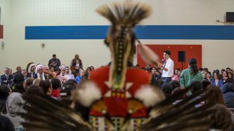 Photo number 2 from the photo gallery Prime Minister Justin Trudeau visits Oskayak High School in Saskatoon, Saskatchewan