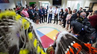 Photo number 7 from the photo gallery Prime Minister Justin Trudeau visits Oskayak High School in Saskatoon, Saskatchewan