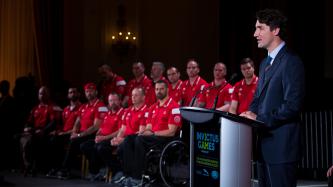 Photo number 1 from the photo gallery Prime Minister Justin Trudeau and His Royal Highness, Prince Harry of Wales, launch the 2017 Invictus Games in Toronto