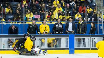 Photo number 3 from the photo gallery Prime Minister Justin Trudeau and His Royal Highness, Prince Harry of Wales, attend a sledge hockey game in Toronto