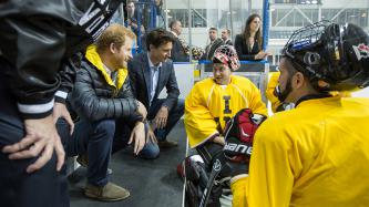 Photo number 7 from the photo gallery Prime Minister Justin Trudeau and His Royal Highness, Prince Harry of Wales, attend a sledge hockey game in Toronto