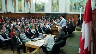Photo numéro 3 de la galerie de photos Le premier ministre Justin Trudeau participe à la réunion du caucus national à Ottawa