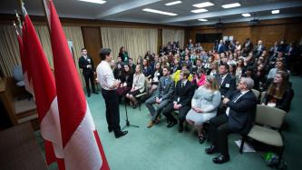 Photo number 1 from the photo gallery Prime Minister Justin Trudeau attends the 2016 4-H Canada Citizenship Congress in Ottawa