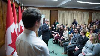 Photo number 3 from the photo gallery Prime Minister Justin Trudeau attends the 2016 4-H Canada Citizenship Congress in Ottawa
