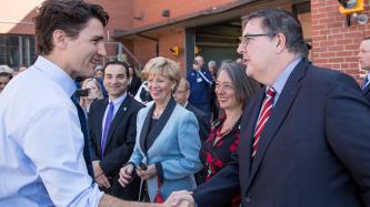Photo number 3 from the photo gallery Prime Minister Justin Trudeau visits the TTC Greenwood Subway Yard in Toronto