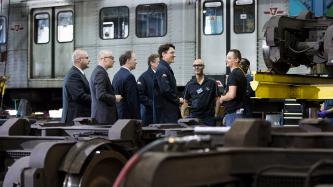 Photo number 4 from the photo gallery Prime Minister Justin Trudeau visits the TTC Greenwood Subway Yard in Toronto