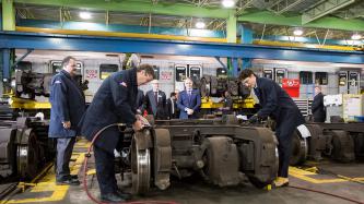 Photo number 5 from the photo gallery Prime Minister Justin Trudeau visits the TTC Greenwood Subway Yard in Toronto