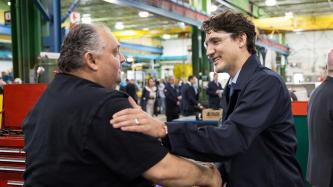 Photo number 6 from the photo gallery Prime Minister Justin Trudeau visits the TTC Greenwood Subway Yard in Toronto