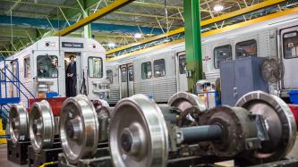 Photo number 8 from the photo gallery Prime Minister Justin Trudeau visits the TTC Greenwood Subway Yard in Toronto