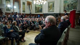 Photo number 7 from the photo gallery Prime Minister Justin Trudeau attends the Official Portrait Unveiling Ceremony for the Right Honourable Paul Martin