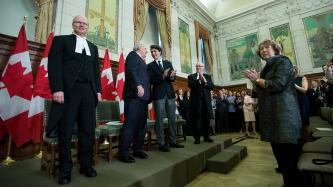 Photo number 9 from the photo gallery Prime Minister Justin Trudeau attends the Official Portrait Unveiling Ceremony for the Right Honourable Paul Martin