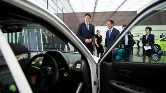 Photo number 1 from the photo gallery Prime Minister Justin Trudeau meets with Mr. Akio Toyoda, President and Chief Executive Officer of the Toyota Motor Corporation