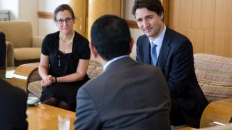Photo number 4 from the photo gallery Prime Minister Justin Trudeau meets with Mr. Takahiro Hachigo, President of Honda Motor Co., Ltd.