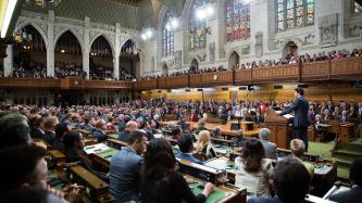 Photo number 3 from the photo gallery Prime Minister Justin Trudeau and President Barack Obama deliver addresses to Parliament of Canada