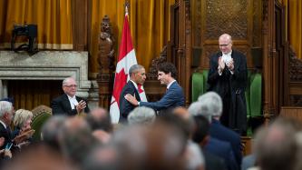 Photo number 8 from the photo gallery Prime Minister Justin Trudeau and President Barack Obama deliver addresses to Parliament of Canada