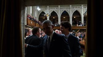 Photo number 15 from the photo gallery Prime Minister Justin Trudeau and President Barack Obama deliver addresses to Parliament of Canada