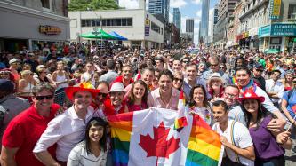 Photo number 2 from the photo gallery Prime Minister Justin Trudeau participates in the Toronto Pride Parade