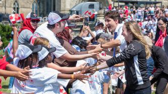 Photo number 8 from the photo gallery Prime Minister Justin Trudeau announces Rosie MacLennan as Canada's flag bearer at the 2016 Olympic Games in Rio de Janeiro
