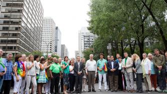 Photo number 3 from the photo gallery Prime Minister Justin Trudeau participates in the Montréal Pride Parade