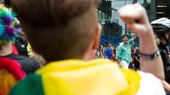 Photo number 6 from the photo gallery Prime Minister Justin Trudeau participates in the Montréal Pride Parade