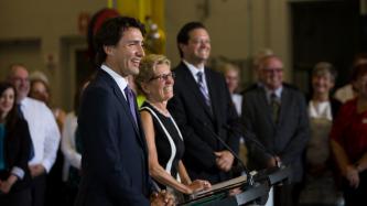 Photo numéro 3 de la galerie de photos Le premier ministre Justin Trudeau et la première ministre Kathleen Wynne font une annonce au sujet de l’infrastructure à Barrie, en Ontario