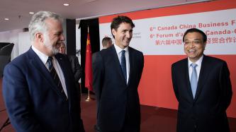 Photo numéro 3 de la galerie de photos Le premier ministre Justin Trudeau participe au 6e Forum d’Affaires et Déjeuner Chine-Canada avec le premier ministre Li Keqiang à Montréal