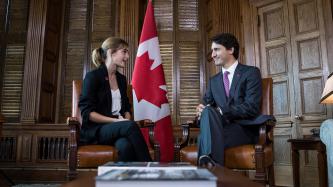 Photo number 1 from the photo gallery Prime Minister Justin Trudeau meets with actor and UN Women Goodwill Ambassador Emma Watson in Ottawa