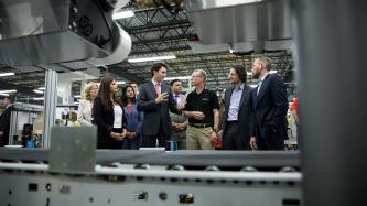 Photo number 13 from the photo gallery Prime Minister Justin Trudeau visits the new Amazon Fulfillment Centre in Brampton, Ontario