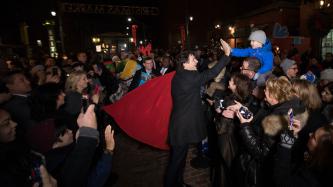 Photo number 1 from the photo gallery Prime Minister Justin Trudeau drops off gifts for Toy Mountain in Toronto