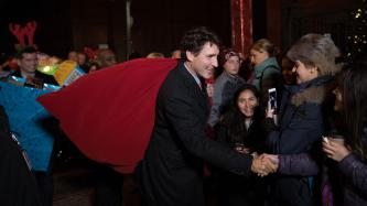 Photo number 2 from the photo gallery Prime Minister Justin Trudeau drops off gifts for Toy Mountain in Toronto