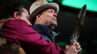 Photo number 2 from the photo gallery Prime Minister Justin Trudeau and Gord Downie attend the Special Chiefs Assembly of the Assembly of First Nations in Gatineau, Quebec
