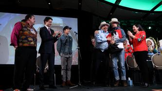 Photo number 10 from the photo gallery Prime Minister Justin Trudeau and Gord Downie attend the Special Chiefs Assembly of the Assembly of First Nations in Gatineau, Quebec