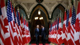 Photo numéro 8 de la galerie de photos Le premier ministre Justin Trudeau accueille le vice-président américain, Joe Biden, au Parlement du Canada
