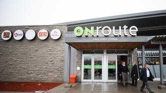 Photo number 1 from the photo gallery Prime Minister Justin Trudeau stops by the ONroute in Mallorytown, Ontario