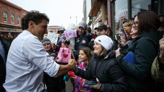 Photo number 1 from the photo gallery Prime Minister Justin Trudeau visits Ellena’s Cafe in Napanee, Ontario