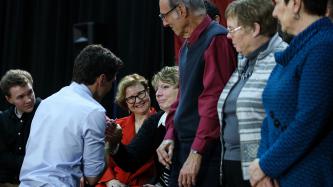 Photo number 16 from the photo gallery Prime Minister Justin Trudeau participates in a town hall Q&A in Peterborough, Ontario