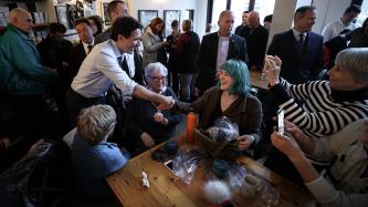 Photo number 2 from the photo gallery Prime Minister Justin Trudeau visits the Two If By Sea Cafe in Dartmouth, Nova Scotia