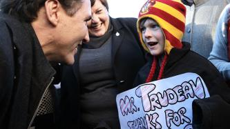 Photo numéro 4 de la galerie de photos Le premier ministre Justin Trudeau s’arrête au Tim Hortons de Hampton, au Nouveau-Brunswick