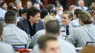 Photo number 5 from the photo gallery Prime Minister Justin Trudeau has breakfast with RCMP Cadets in Regina, Saskatchewan