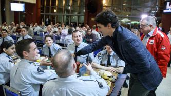 Photo number 6 from the photo gallery Prime Minister Justin Trudeau has breakfast with RCMP Cadets in Regina, Saskatchewan