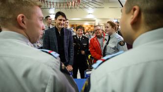Photo number 8 from the photo gallery Prime Minister Justin Trudeau has breakfast with RCMP Cadets in Regina, Saskatchewan
